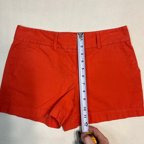 Ann Taylor LOFT Orange Shorts Women's Casual Summer Cotton - Size 0 - Picture 7 of 8